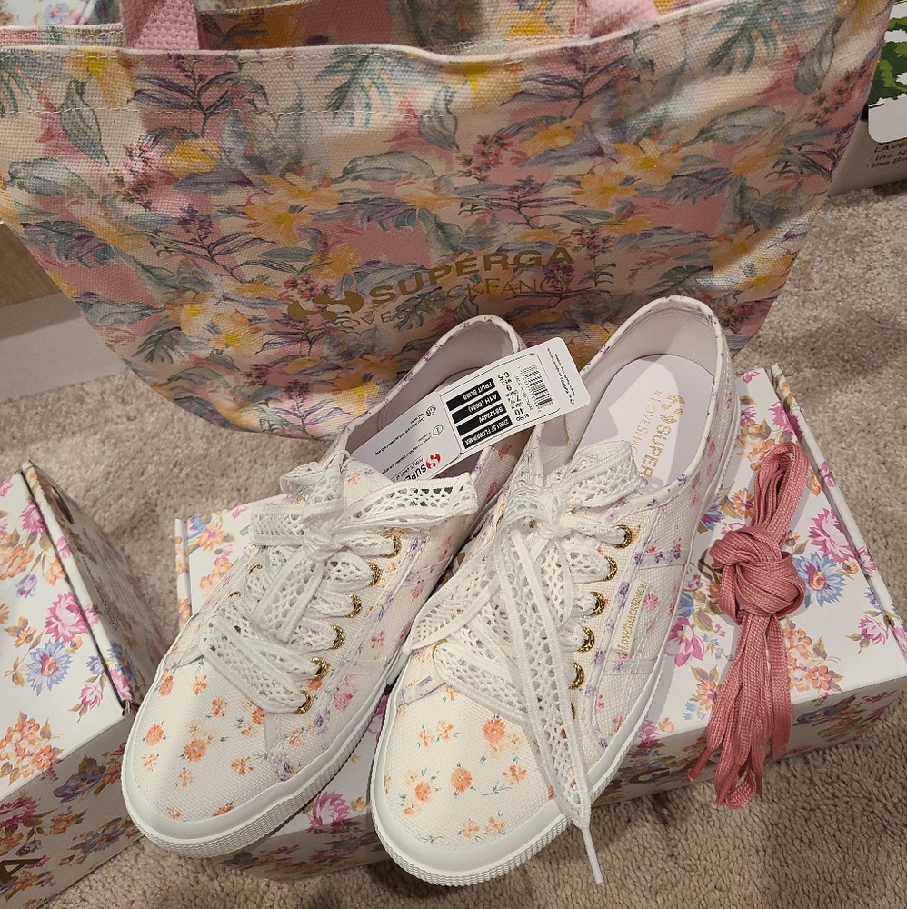 Superga x loveshackfancy size 40/9